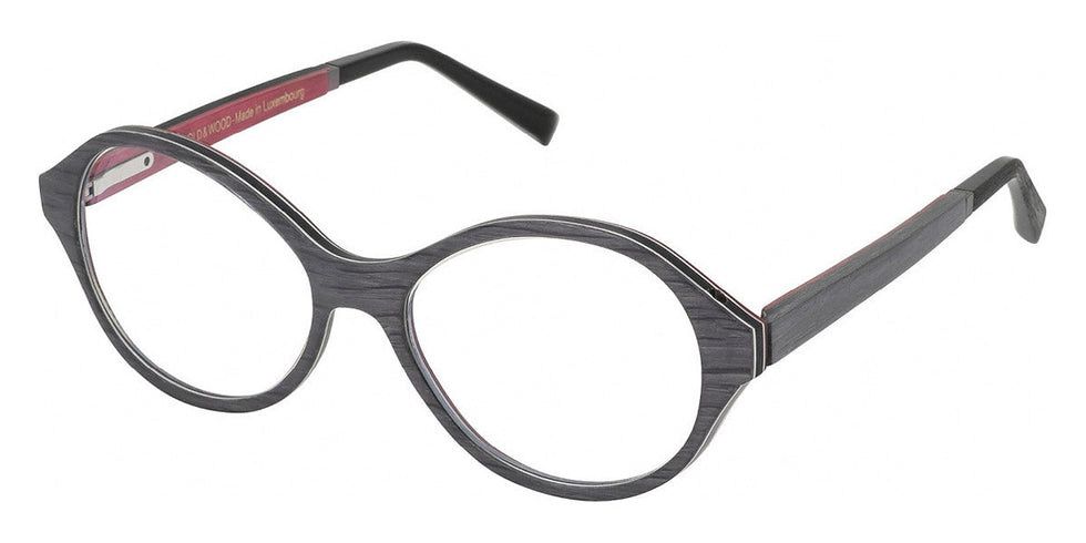 Gold & Wood GAW ALEXIA 04 51 - Gray Oak/Burgundy Curly Maple/Aluminium