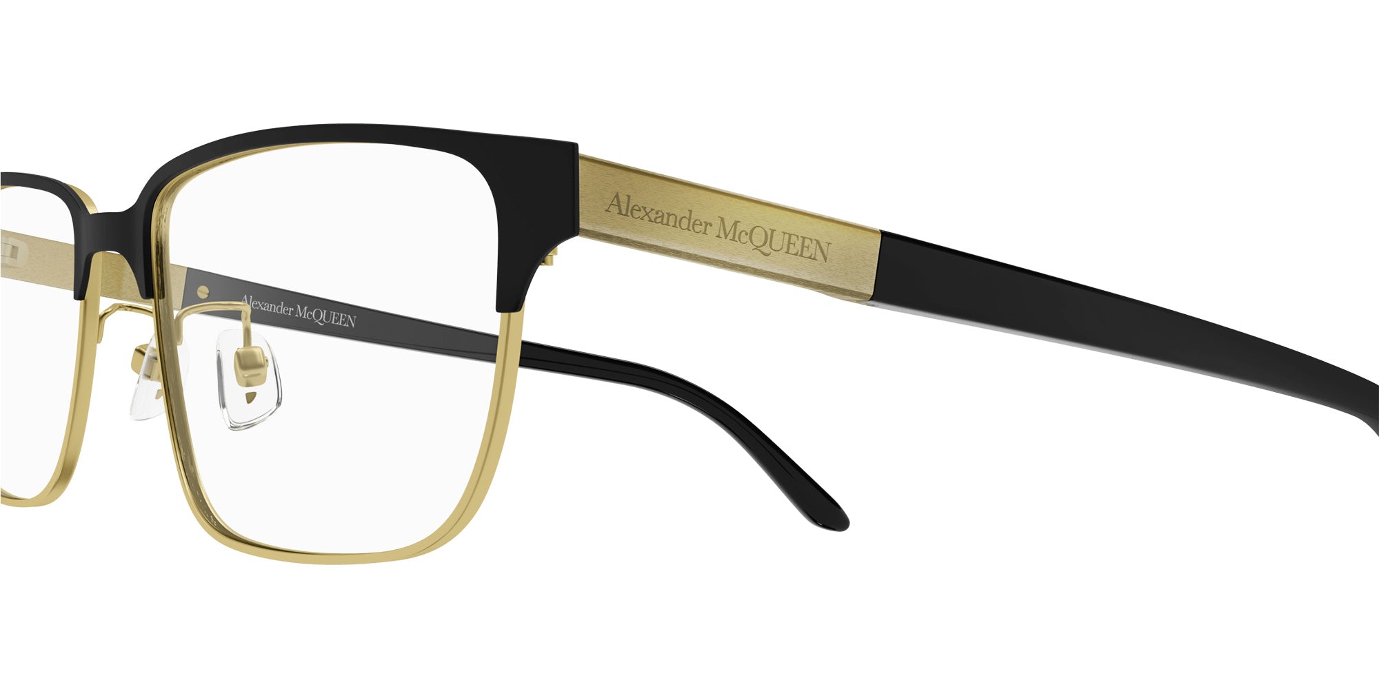 Alexander McQueen AM0346O Rectangle Eyeglasses | EyeOns.com