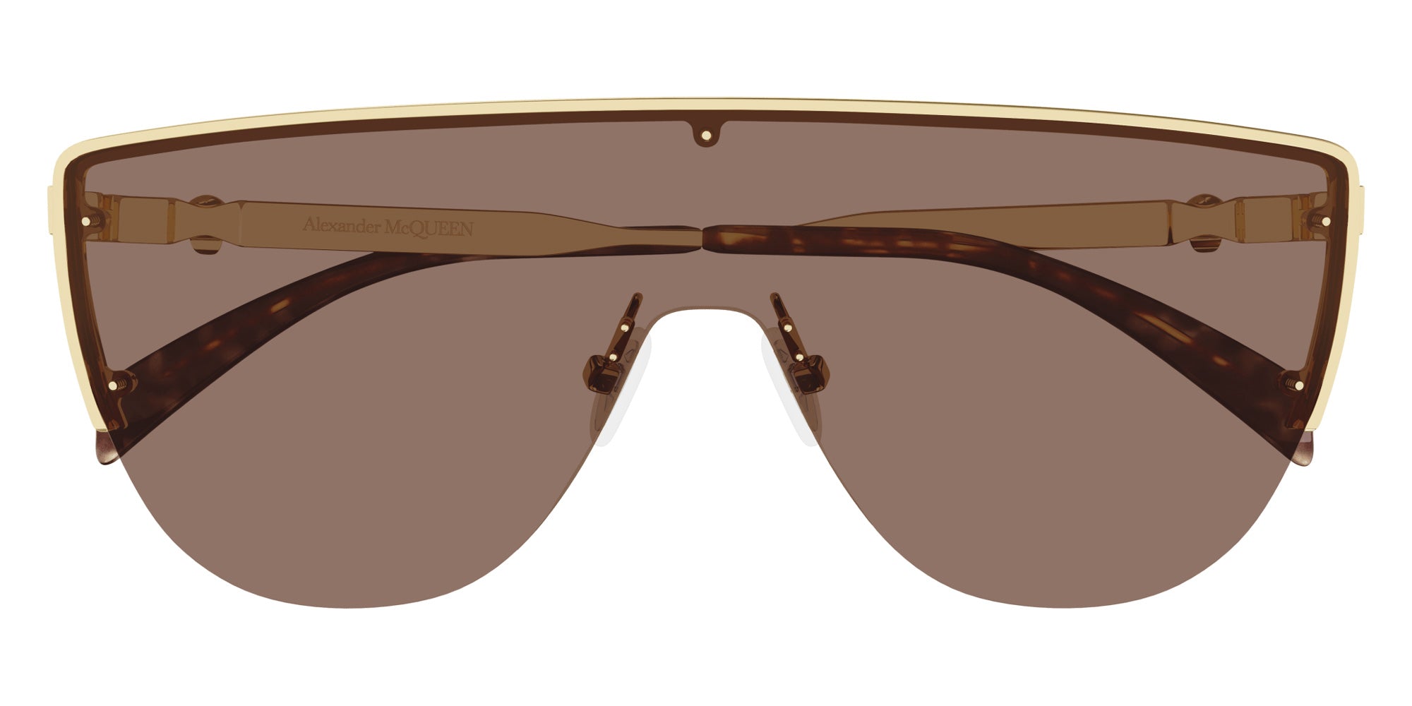 Alexander McQueen AM0457S 002 99 - Gold / Brown #id:am0457s002_s:100100