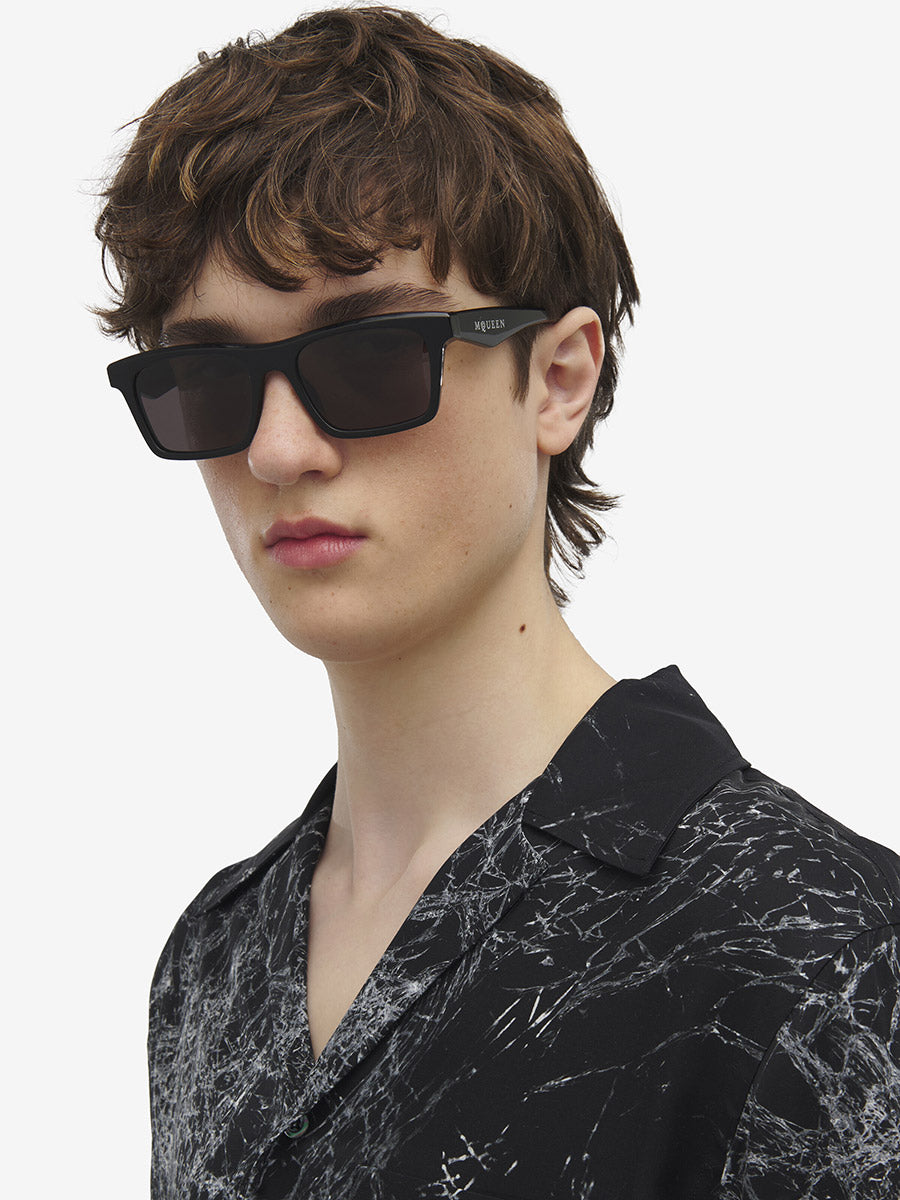 Alexander McQueen AM0472S Square Sunglasses | EyeOns.com