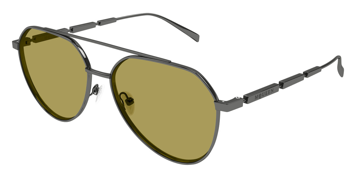 Alexander McQueen AM0478S 003 59 - Gunmetal / Green #id:am0478s003_s:100105