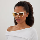 Alexander McQueen AM0483S 004 52 - Ivory/Gold / Yellow Gradient #id:am0483s004_s:100115