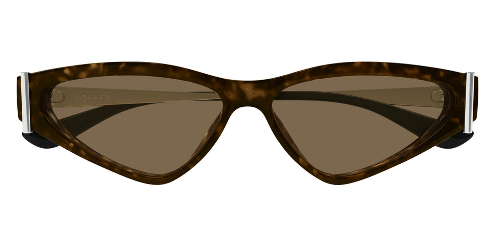 Alexander McQueen AM0493S 002 57 - Havana/Silver / Brown #id:am0493s002_s:100100