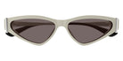 Alexander McQueen AM0493S 004 57 - White/Silver / Brown AR #id:am0493s004_s:102100