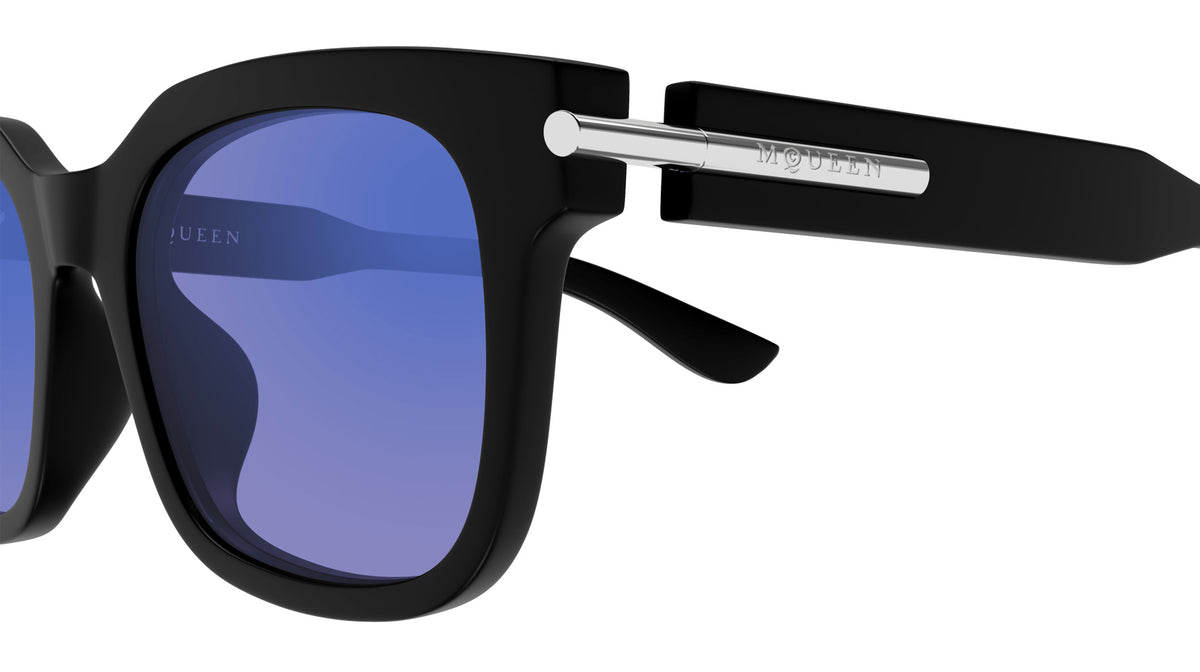 Alexander McQueen AM0496SA 005 54 - Black / Blue Flash #id:am0496sa005_s:102110