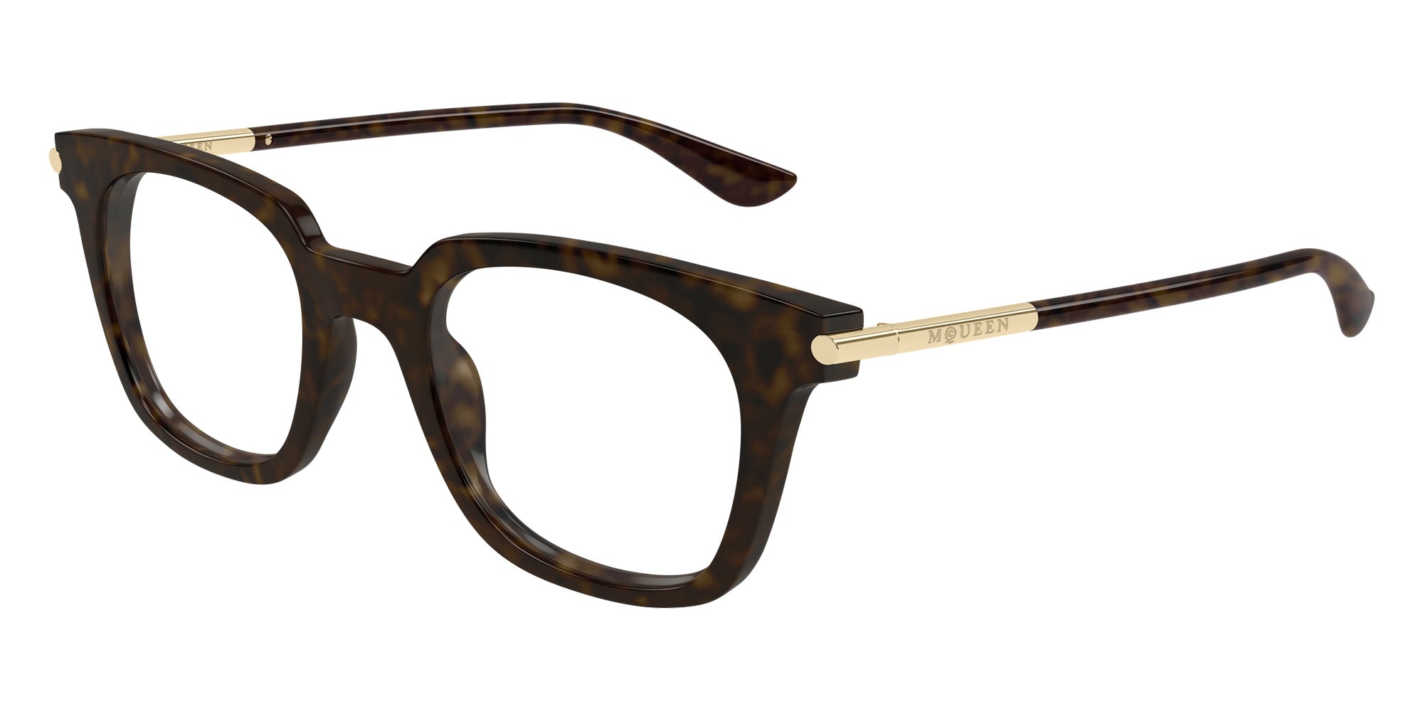 Alexander McQueen AM0521O 002 48 - Havana/Gold #id:am0521o002_s:102105