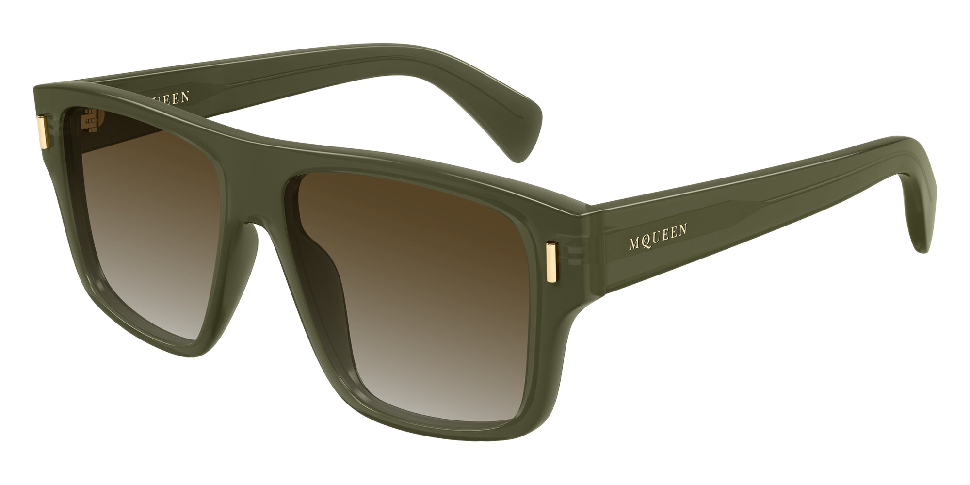 Alexander McQueen AM0550S 003 55 - Green / Brown Gradient #id:am0550s003_s:102105