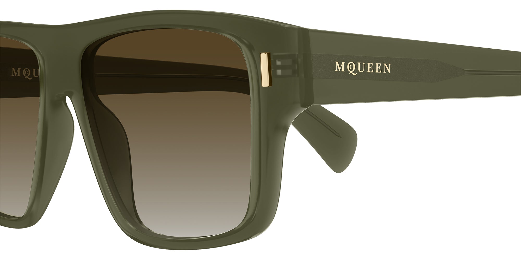 Alexander McQueen AM0550S 003 55 - Green / Brown Gradient #id:am0550s003_s:102110