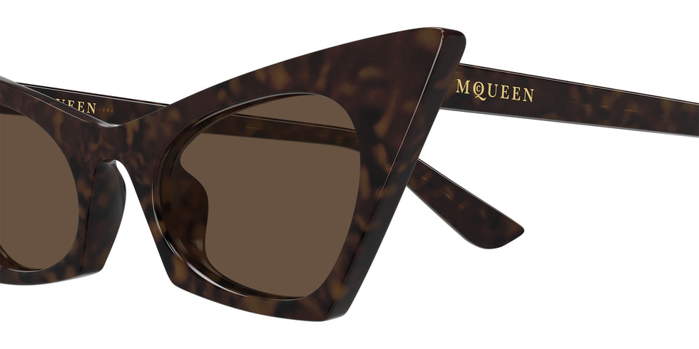 Alexander McQueen AM0557S 002 48 - Havana / Brown #id:am0557s002_s:100110