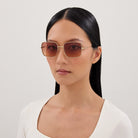 Alexander McQueen AM0564S 002 55 - Gold / Orange Gradient Double #id:am0564s002_s:100115