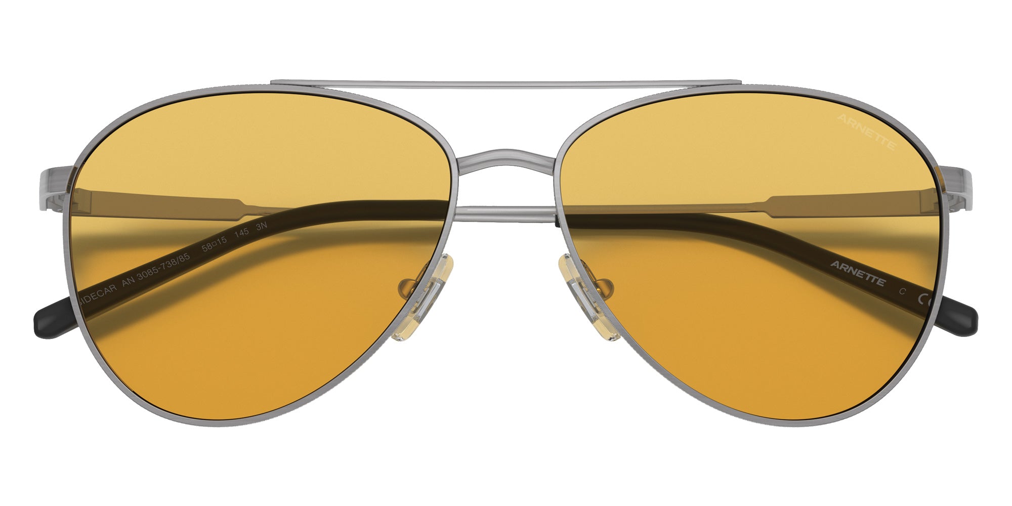 ARNETTE AN3085 Sidecar 738/85 58 - Brushed Gunmetal #id:an308573885_s:100125