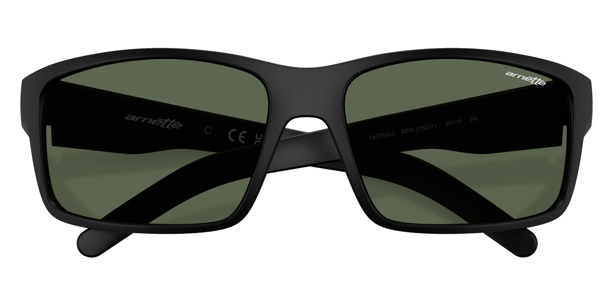 ARNETTE AN4202 Fastball 275371 62 - Matte Black / Dark Green #id:an4202275371_s:100125