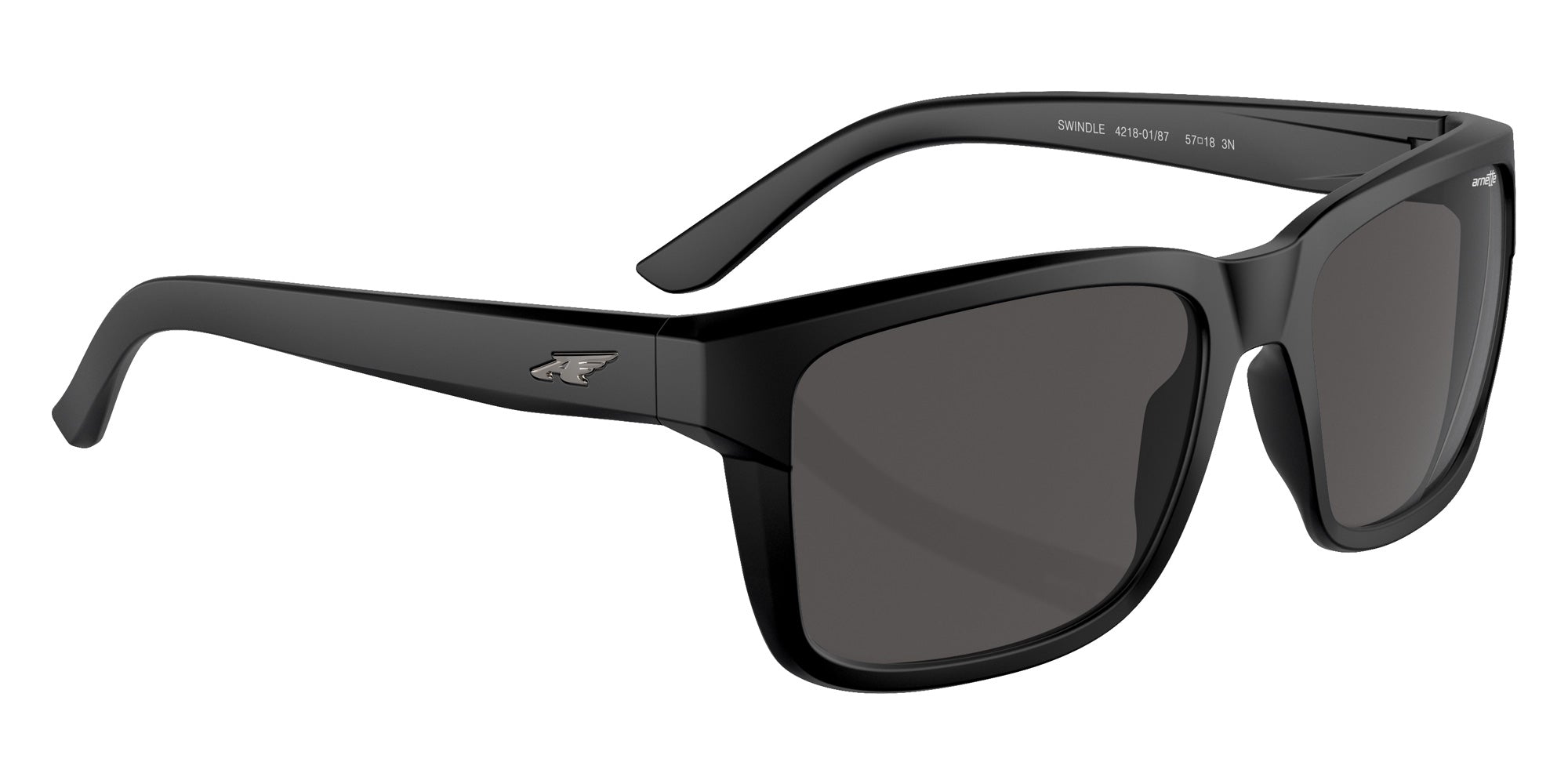 ARNETTE AN4218 Swindle 01/87 57 - Matte Black / Dark Gray #id:an42180187_s:100120