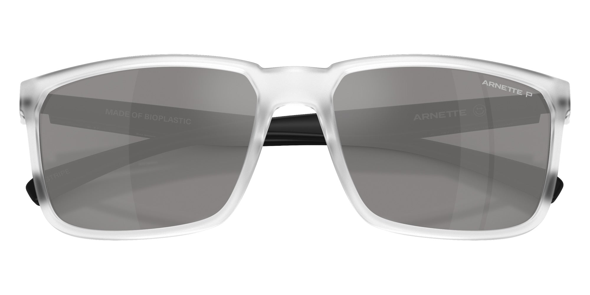 ARNETTE AN4251 Stripe 2761Z3 58 - Matte Crystal / Gray Mirrored Silver 80 Polarized #id:an42512761z3_s:100125