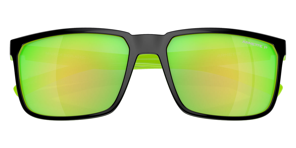 ARNETTE AN4251 Stripe 29421I 58 - Black/Fluo Green / Dark Gray Mirrored Green Polarized #id:an425129421i_s:100125