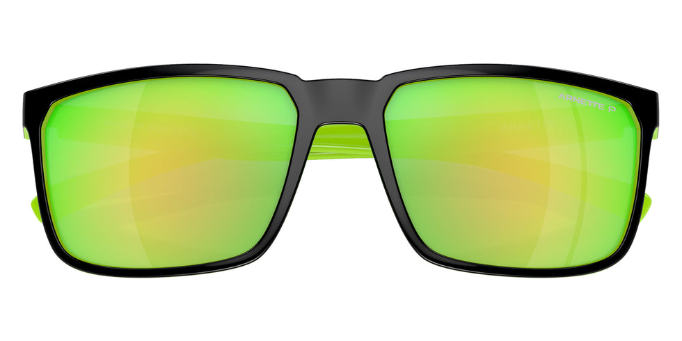 ARNETTE AN4251 Stripe 29421I 58 - Black/Fluo Green / Dark Gray Mirrored Green Polarized #id:an425129421i_s:100125