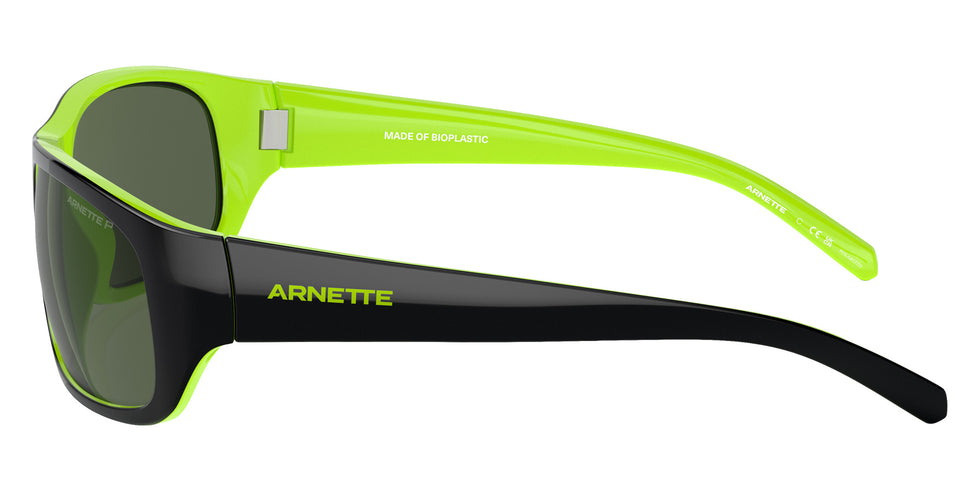 ARNETTE AN4290 Uka-Uka 29429A 63 - Top Black/Fluo Green / Dark Green Polarized #id:an429029429a_s:102110