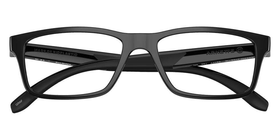 ARNETTE AN4356 Graf 27581W 54 - Black/Black Rubber #id:an435627581w_s:100130