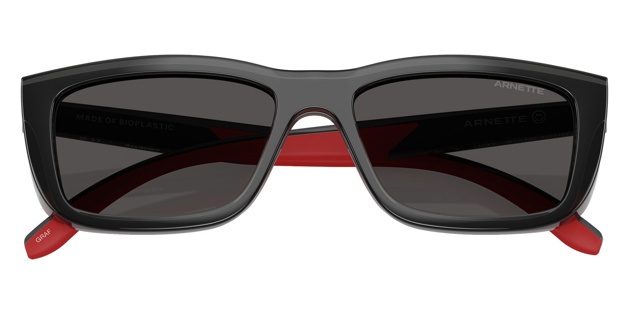 ARNETTE AN4356 Graf 28411W 54 - Dark Gray/Red Rubber #id:an435628411w_s:104120