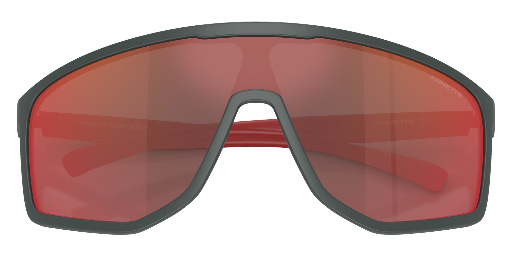 ARNETTE AN4360 Stripe-M 28416Q 136 - Dark Gray / Dark Gray Mirrored Red/Yellow #id:an436028416q_s:102125