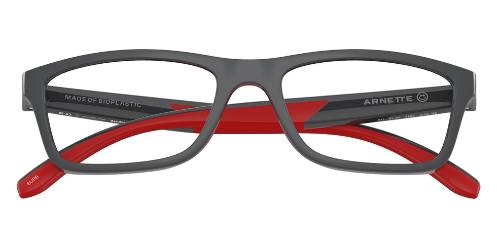 ARNETTE AN7270 Burb 2841 54 - Dark Gray/Red Rubber / Recycled Demo #id:an72702841_s:104125