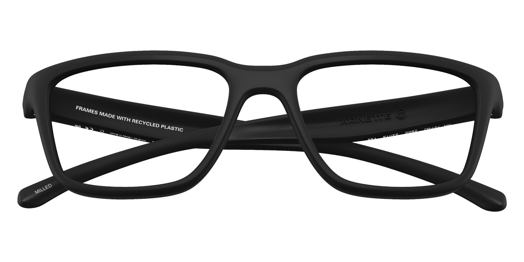 ARNETTE AN7274U Milled 2900 54 - Rubber Black / Recycled Demo #id:an7274u2900_s:104125