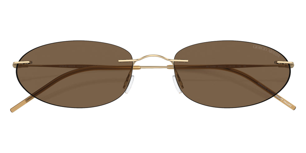 GIORGIO ARMANI AR1508M 300273 58 - Matte Pale Gold / Dark Brown #id:ar1508m300273_s:100120