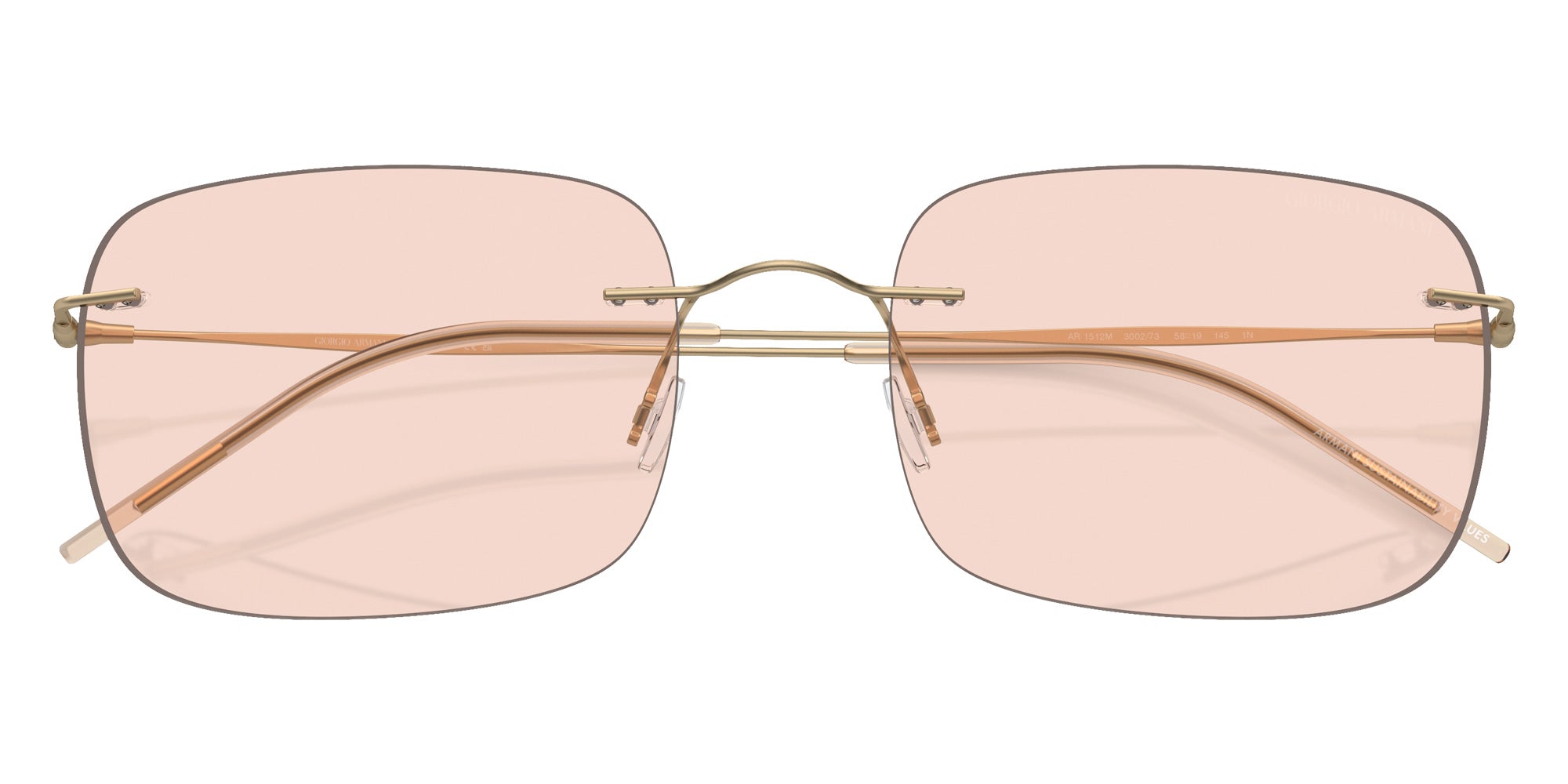 GIORGIO ARMANI AR1512M 300273 58 - Matte Pale Gold / Light Brown #id:ar1512m300273_s:100120