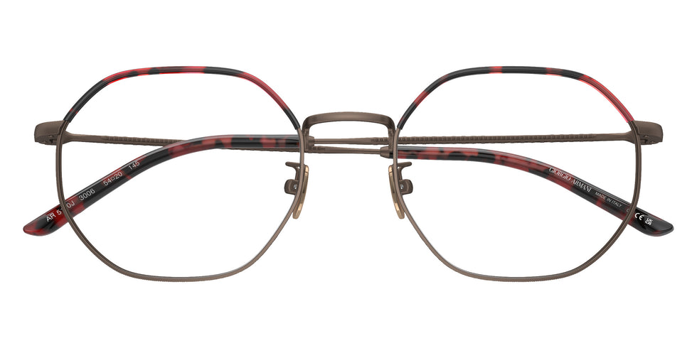 GIORGIO ARMANI AR5130J 3006 54 - Matte Bronze/Red Havana #id:ar5130j3006_s:102120