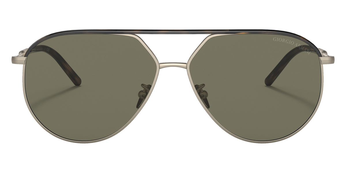 GIORGIO ARMANI AR6120J 30022A 60 - Matte Pale Gold/Havana / Green #id:ar6120j30022a_s:100100