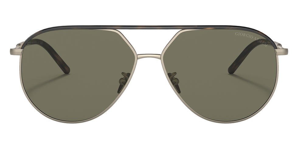 GIORGIO ARMANI AR6120J 30022A 60 - Matte Pale Gold/Havana / Green #id:ar6120j30022a_s:100100