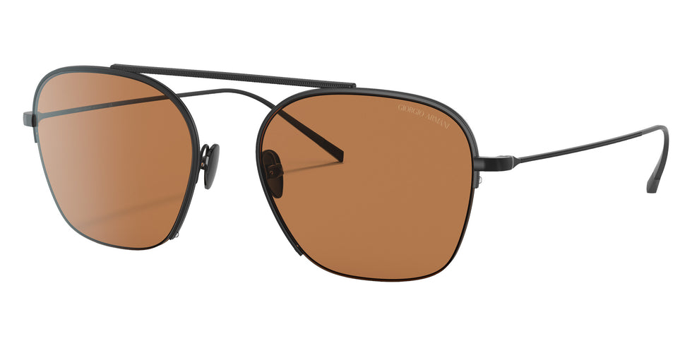 GIORGIO ARMANI AR6124 300173 55 - Matte Black / Brown #id:ar6124300173_s:100105