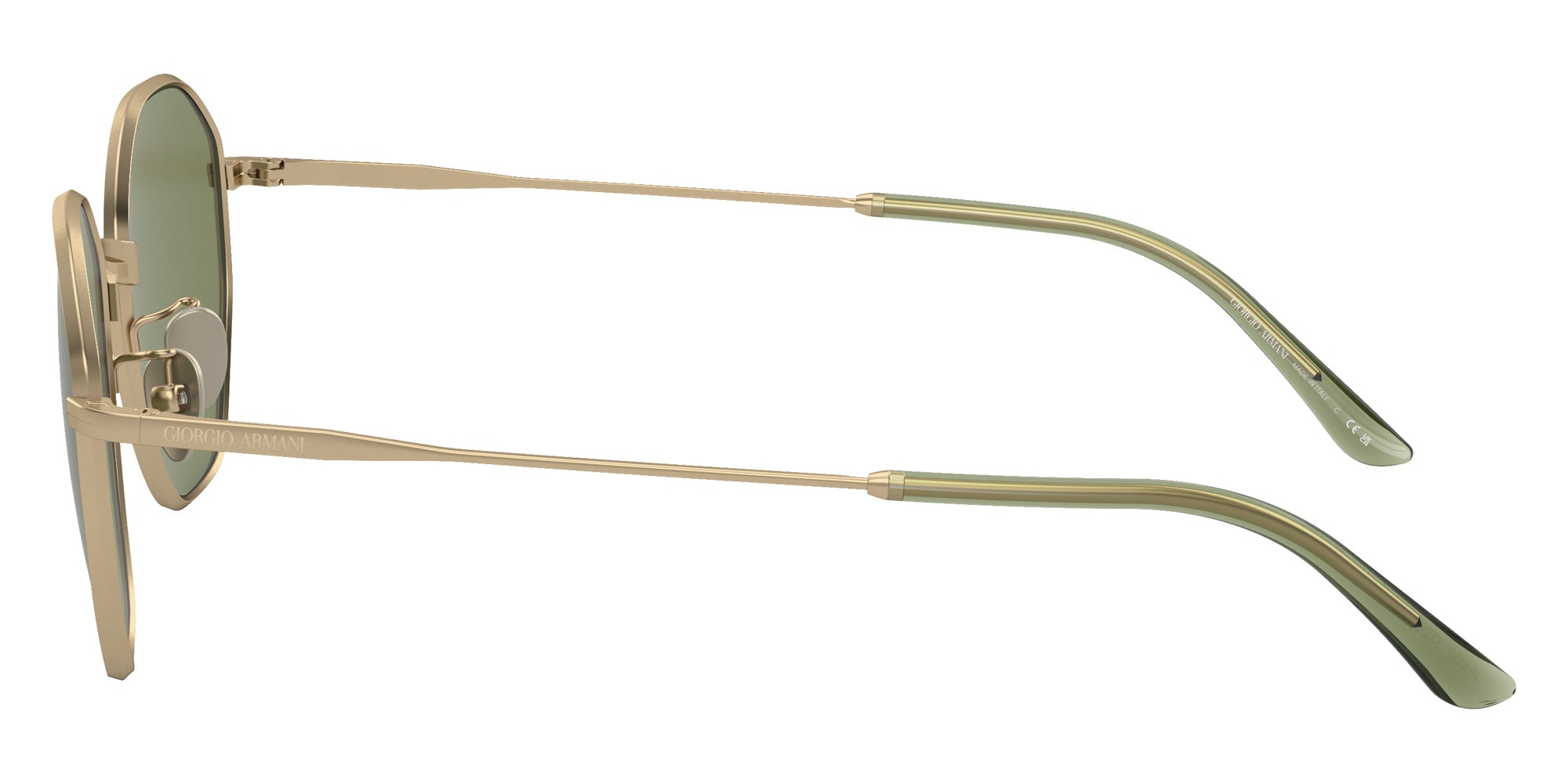 GIORGIO ARMANI AR6150 30022A 53 - Matte Pale Gold / Green #id:ar615030022a_s:100110