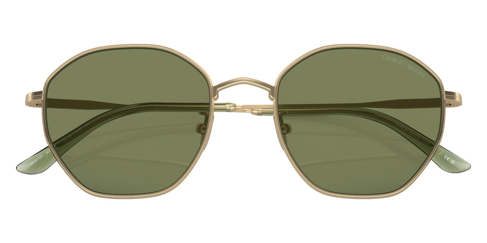 GIORGIO ARMANI AR6150 30022A 53 - Matte Pale Gold / Green #id:ar615030022a_s:100120