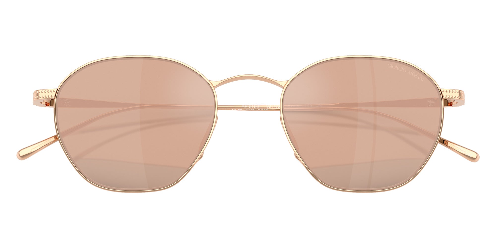 GIORGIO ARMANI AR6160T 301103 51 - Rose Gold Plated / Clear Mirrored Real Rose Gold #id:ar6160t301103_s:100120