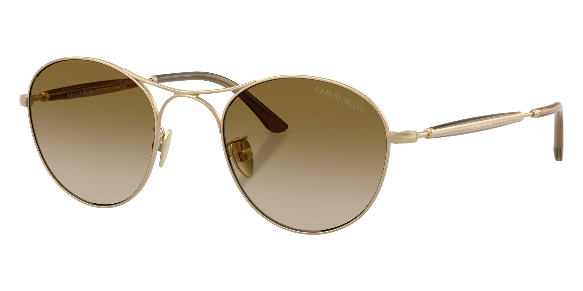 GIORGIO ARMANI AR6177 341713 50 - Matte Pale Gold / Gradient Brown #id:ar6177341713_s:100105