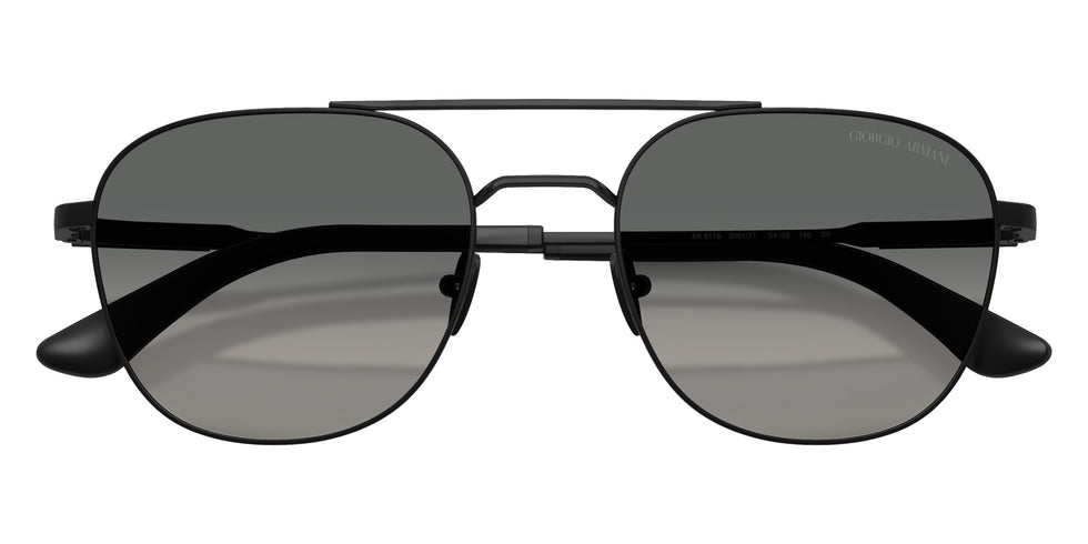 GIORGIO ARMANI AR6178 300171 54 - Matte Black / Gray Gradient #id:ar6178300171_s:100120