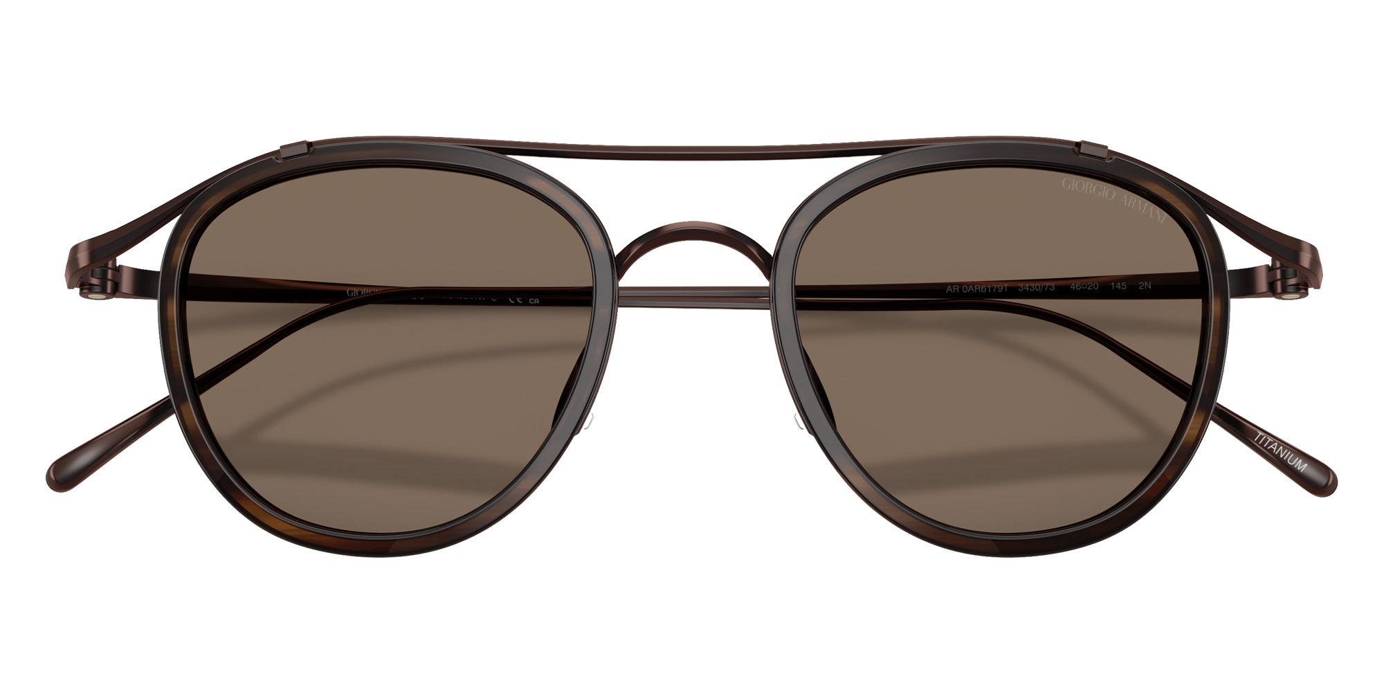 GIORGIO ARMANI AR6179T 343073 46 - Brown Demi Gloss #id:ar6179t343073_s:106100