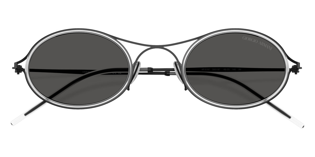 GIORGIO ARMANI AR6187 300187 48 - Matte Black / Dark Gray #id:ar6187300187_s:102120