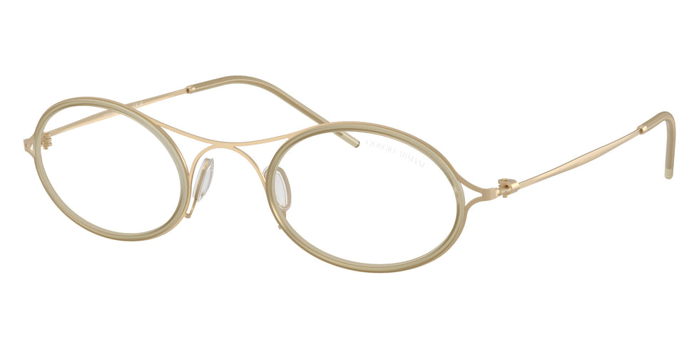 GIORGIO ARMANI AR6187 30021W 48 - Matte Pale Gold / Clear #id:ar618730021w_s:106105