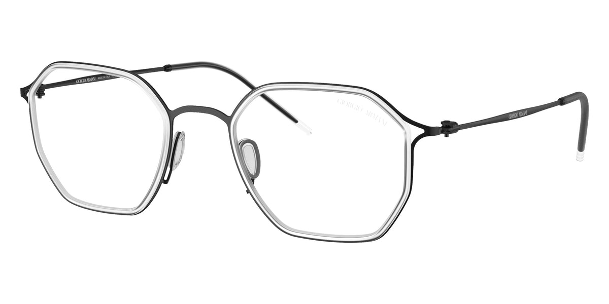 GIORGIO ARMANI AR6188 30011W 49 - Matte Black / Clear #id:ar618830011w_s:100105