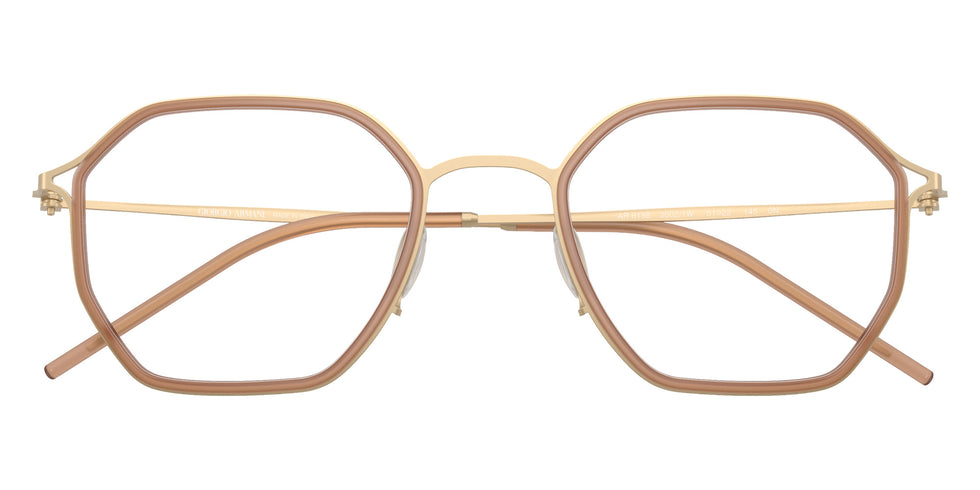 GIORGIO ARMANI AR6188 30021W 49 - Matte Pale Gold / Clear #id:ar618830021w_s:108120