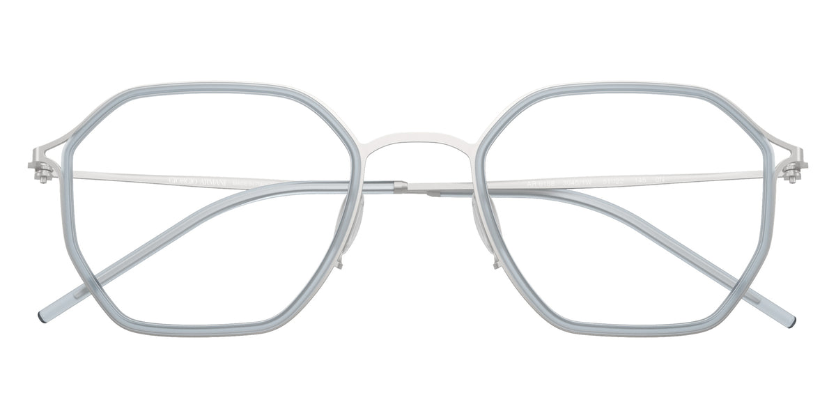 GIORGIO ARMANI AR6188 30451W 49 - Matte Silver / Clear #id:ar618830451w_s:120120