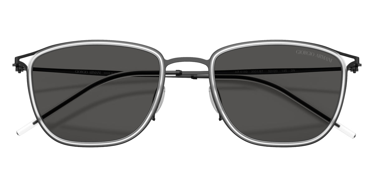 GIORGIO ARMANI AR6189 300187 50 - Matte Black / Dark Gray #id:ar6189300187_s:108120