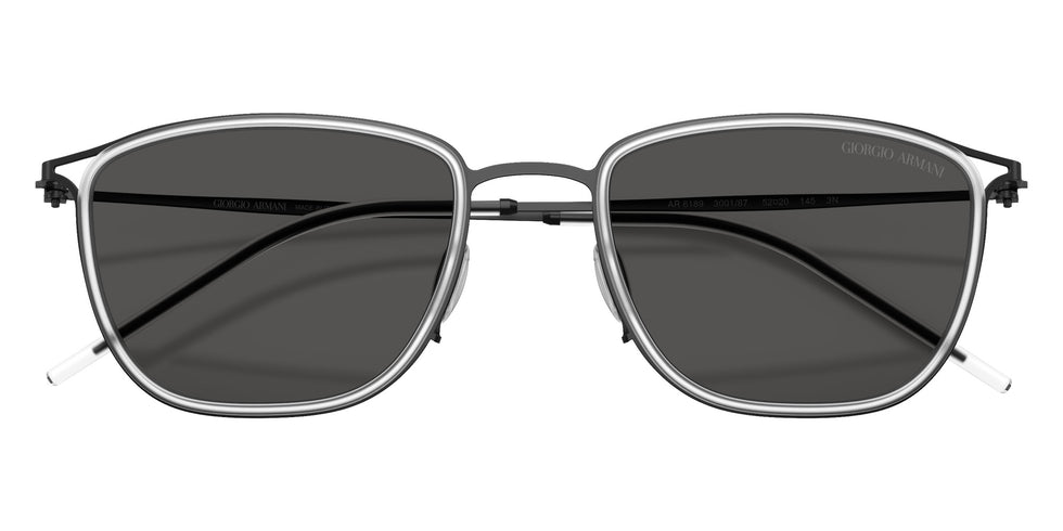 GIORGIO ARMANI AR6189 300187 50 - Matte Black / Dark Gray #id:ar6189300187_s:108120