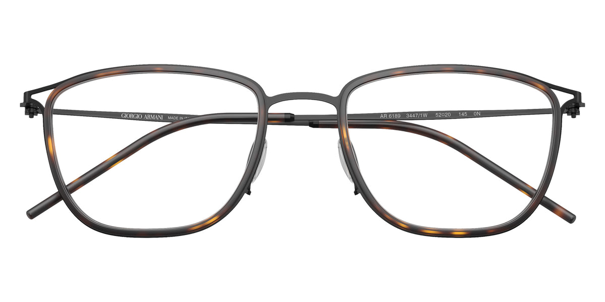 GIORGIO ARMANI AR6189 34471W 50 - Matte Black / Clear #id:ar618934471w_s:120120