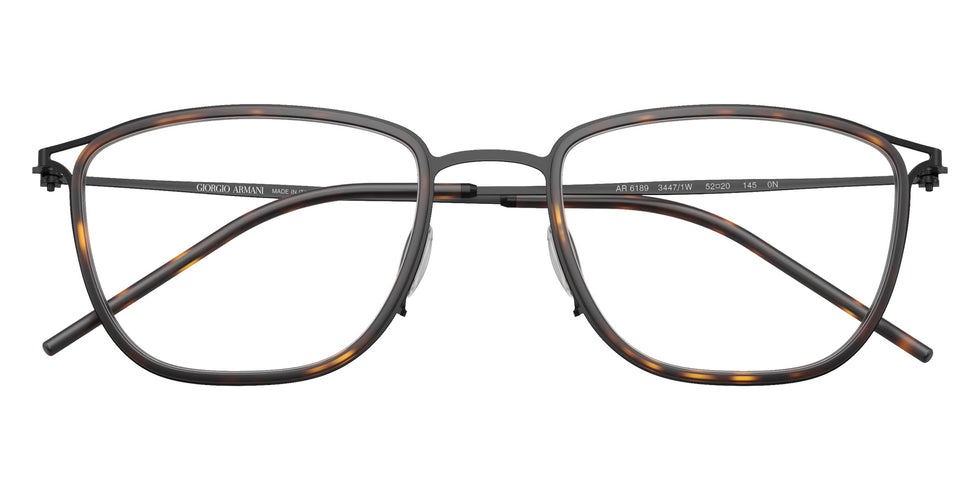 GIORGIO ARMANI AR6189 34471W 50 - Matte Black / Clear #id:ar618934471w_s:120120