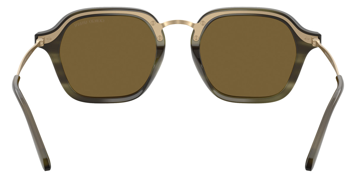 GIORGIO ARMANI AR6190 616873 49 - Stripped Green / Dark Brown #id:ar6190616873_s:102115