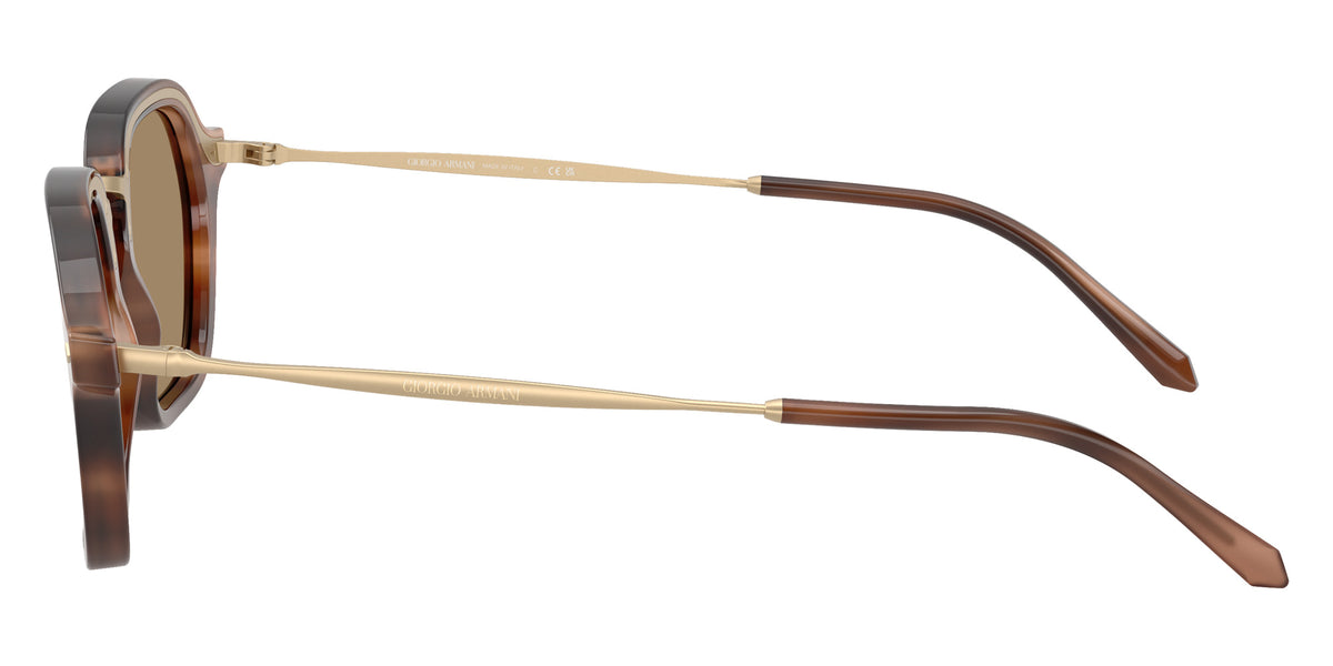 GIORGIO ARMANI AR6190 646573 49 - Stripped Brown / Dark Brown #id:ar6190646573_s:106110
