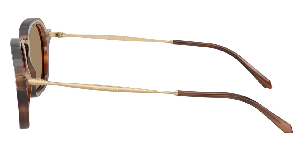 GIORGIO ARMANI AR6190 646573 49 - Stripped Brown / Dark Brown #id:ar6190646573_s:106110